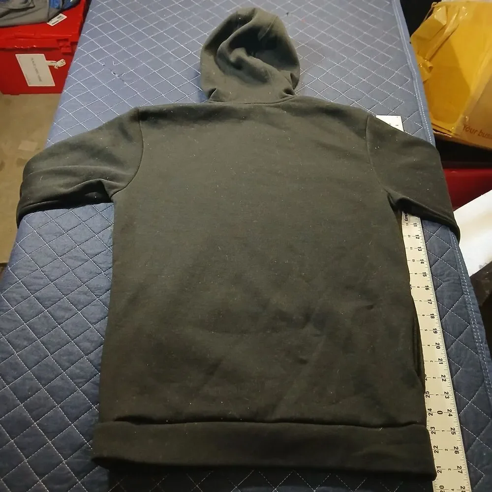 Adidas Men's Hoodie Sweatshirt Black/Camo Medium Long Sleeve